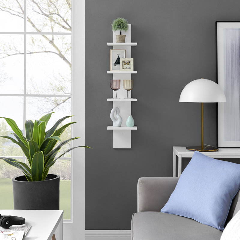 Ebern Designs Decorative Tiered Wall Shelves 4 Piece Tiered Shelf Wayfair